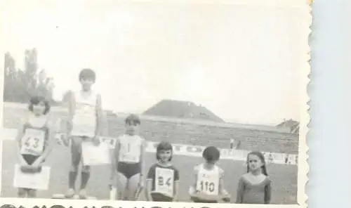 Romania photo 6 x 9 cm children cross stadium awards ceremony podium