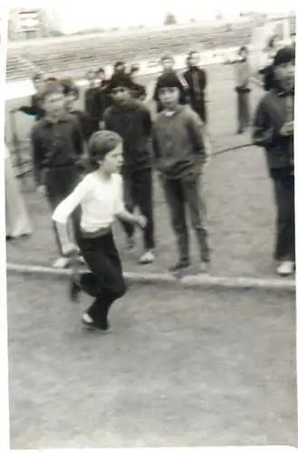 Romania photo 6 x 9 cm children cross stadium