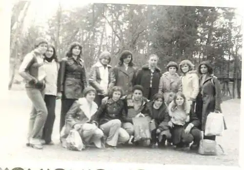 Romania 1980 sport event cross photo 6 x 9 cm group photo