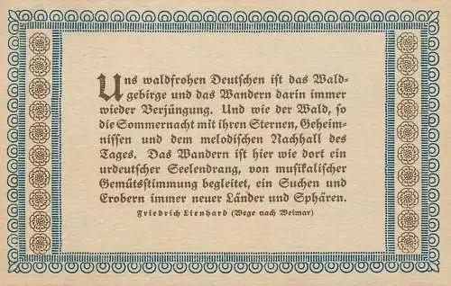 German text poem poetry Friedrich Lienhard (Wege nach Weimar)