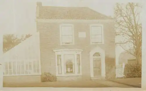 British house architecture photo postcard