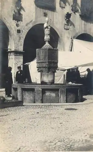 Fontana di Belluno cartolina vera fotografia