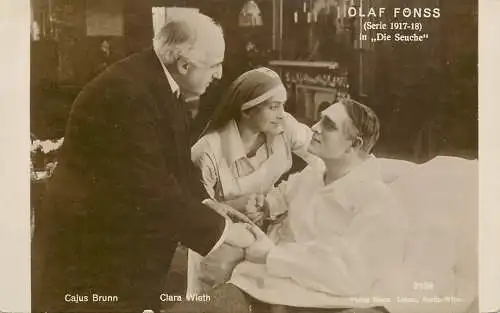 Actor Olaf Fonss in "Die Seuche"