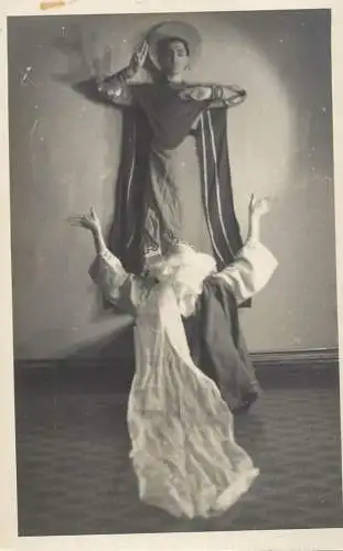 Theatre actors snapshot photo postcard