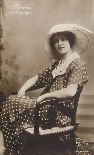 Hungarian actress Nagy Magda Boskem 1916
