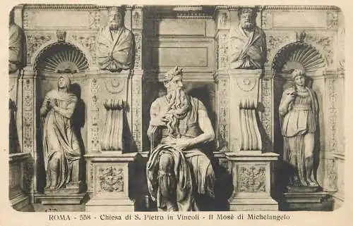 Italy Roma Chiesa di S Pietro in Vincoli Il Mose di Michelangelo