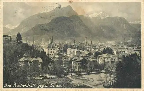 Germany Bavaria Bad Reichenhall panoramic view