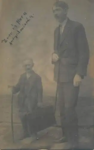 Tall and small people Hungary