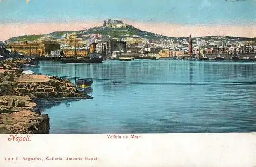 Italy Napoli veduta da mare