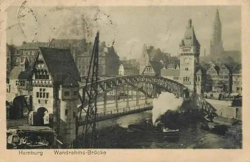 Germany Hamburg Wandrahms-Brucke