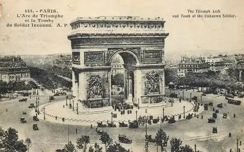 France Paris L'Arc de Triomphe & La Tombe du Soldat Inconnu