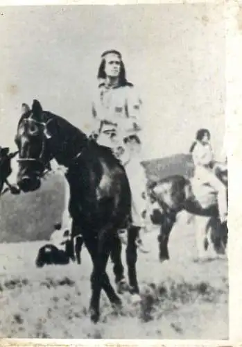 Photo 6 x 9 cm Romania social history  man on horseback movie actor