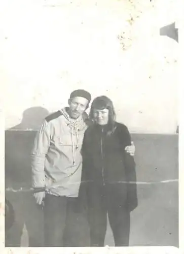Photo 6 x 9 cm Romania social history couple