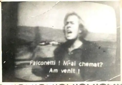 Photo 6 x 9 cm Romania social history actor in movie Falconetti