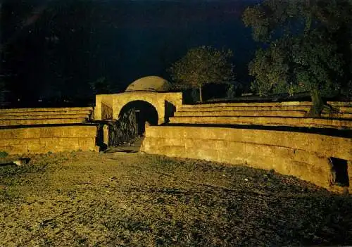 Italy Salerno area Paestum Anfiteatro vista di notte