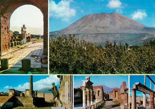 Italy Vesuvius & Pompei - Excavations several views