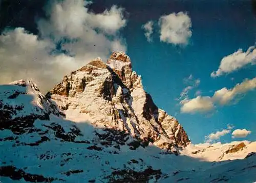 Italy Valle d'Aosta Cervino snow-covered detail aspect