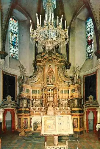 Italy Aosta Chiesa Interno Stalli e Altare Maggiore della Collegiata di S. Orso