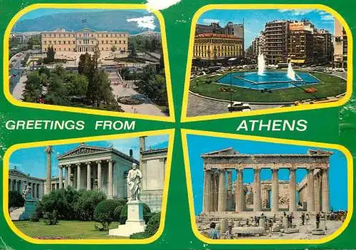 Greece Greetings from Athens multi view