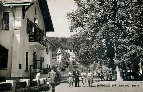 Romania Sangeorz-Bai Pavilionul Central