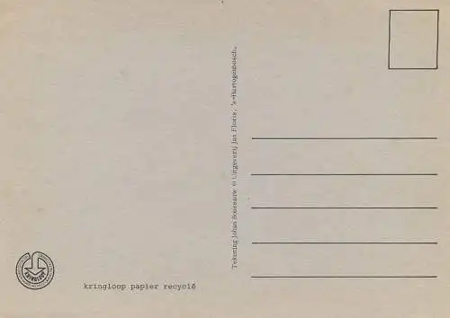 Postcard painting kringloop papier recycle