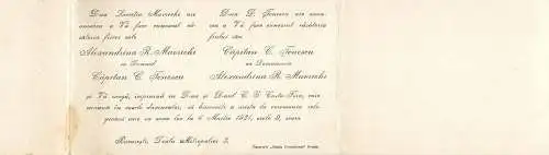 Announcements Wedding Romania Bucuresti 1921