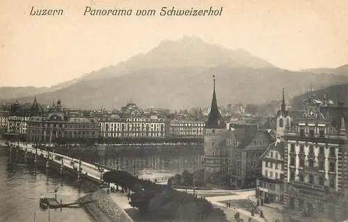 Switzerland Luzern panorama vom Schweizerhof