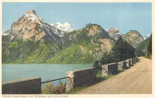 Switzerland Axenstrasse mit Gitschen und Urirotstock