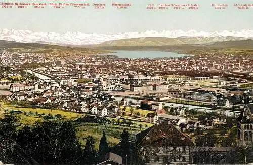 Switzerland Zurich und die Alpen