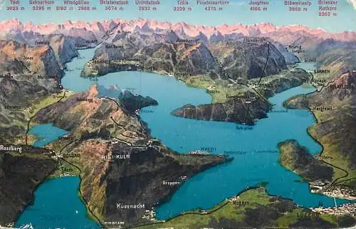 Switzerland mountain map view