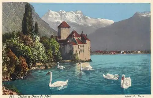 Switzerland Chillon et Dents du Midi