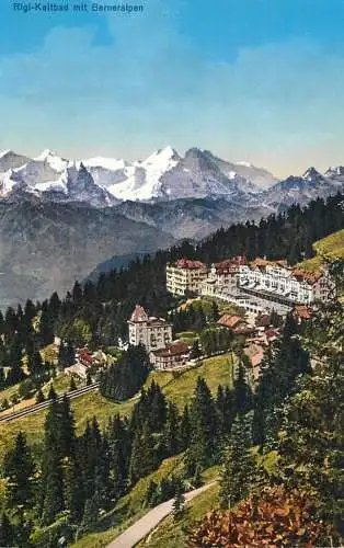 Switzerland Rigi Kaltbad mit Berneralpen