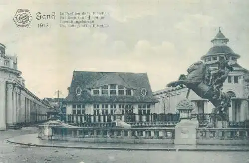 Belgium Gent Pavillon de la Direction International Exhibition 1913