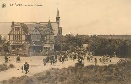 Belgium La Panne Sortie de la Messe