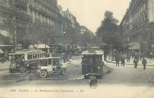 France Paris Le Boulevard de Capucines tramway
