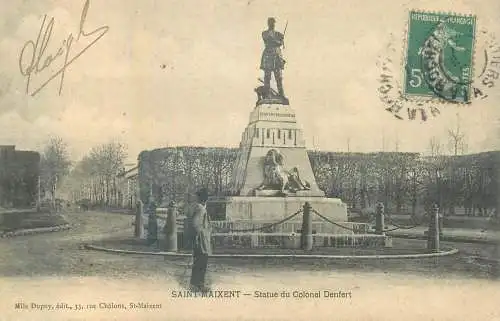 France Saint Maixent Statue du Colonel Denfert