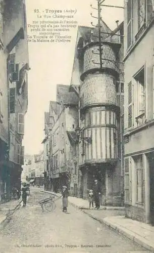 France Troyes Rue Champeaux rue pittoresque de l'ancien ville