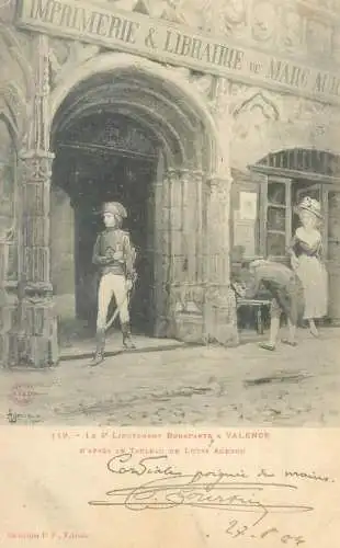 France Le Lieutenant Bonaparte a Valence d'apres le tableau de Louis Ageron