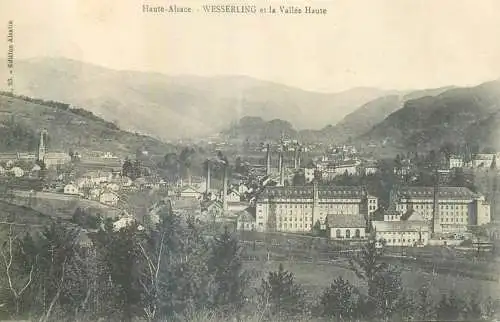 France Haute Alsace Wesserling & la Vallee Haute vue panoramique