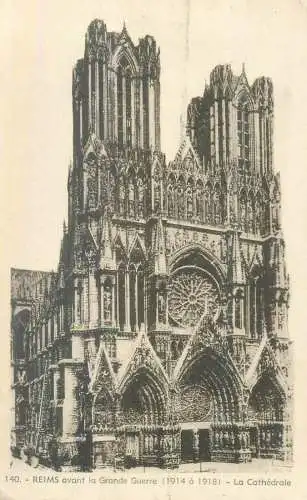 France Reims La Cathedrale avant la Grande Guerre (1914-1918)
