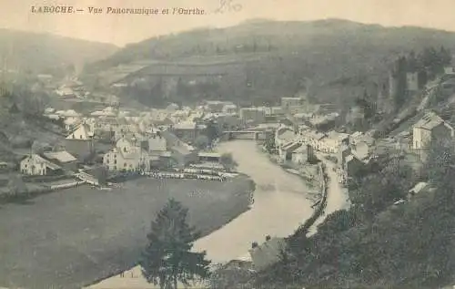 Belgium Laroche vue panoramique & l'Ourthe