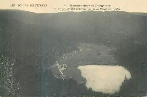 France Les Vosges Retournmer & Longemer - Le cirque de Retournmer vue de la Roche de Diable