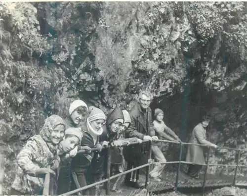 Romania Scarisoara tourist types and scenes 1979 photo