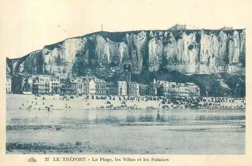 France Le Treport La Plage, les Villas & les Falaises