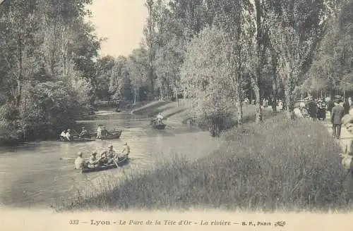 France Lyon Parc de la Tete d'Or La riviere