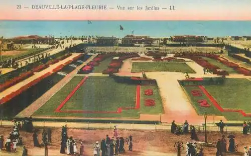 France Deauville-la-Place-Fleurie vue sur les Jardins