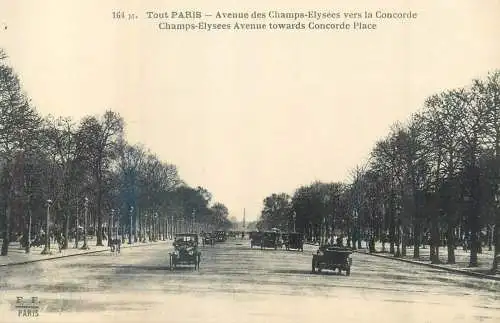 France Paris Avenue des Champs-Elysees vers la Concorde