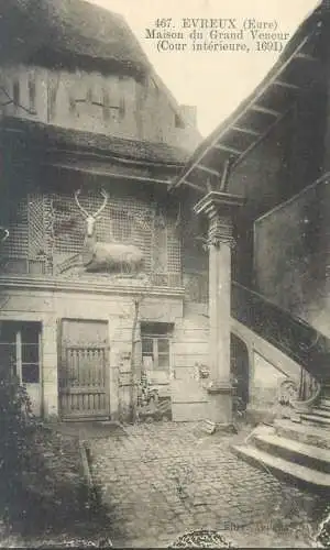 France Evreux (Eure) - Maison du Grand Veneur Cour interieure 1691