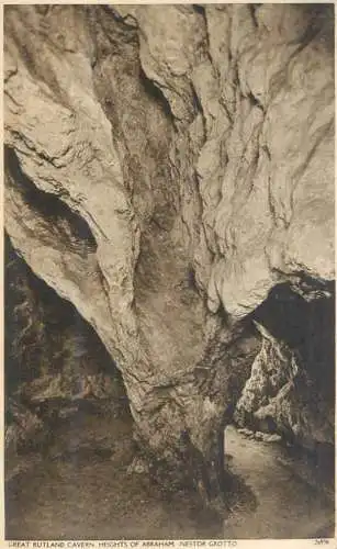 Postcard Uk England Great Rutland cavern heights of Abraham Nestor grotto