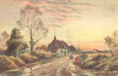 Postcard Uk England Surrey village scene